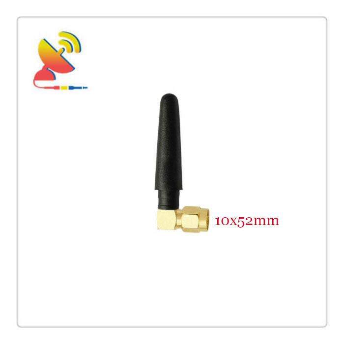 C&T RF Antennas Inc. - 10x52mm Black Color SMA Male Right-Angle Antenna for RF Module 433MHz Manufacturer