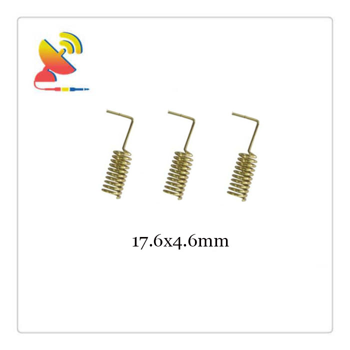 C&T RF Antennas Inc.- 17.6x4.6mm Copper Spring Antenna for 915MHz