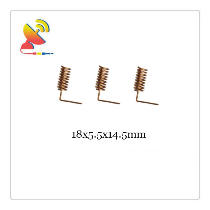 C&T RF Antennas Inc.- 18x5.5x14.5mm Long Footprint 868mhz Lora Spring Antennas Manufacturer