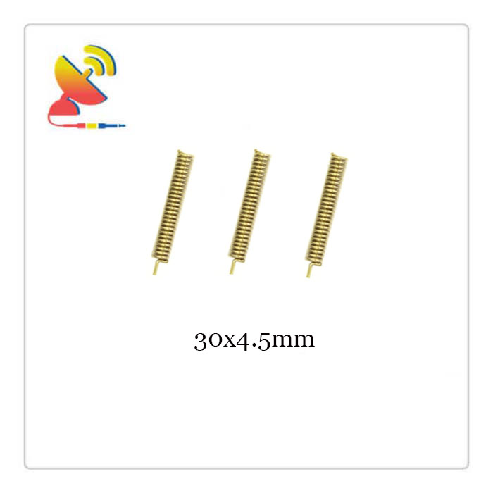 C&T RF Antennas Inc.- 30x4.5mm 433 MHz Copper Spring Antenna Manufacturer