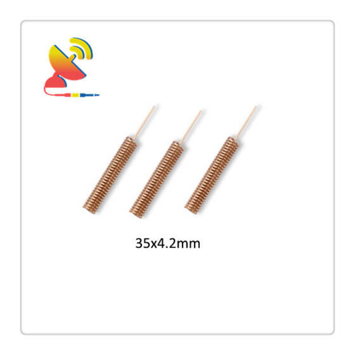 C&T RF Antennas Inc. - 35x4.2mm Copper Wire Spring RF Spiral Antenna 433 MHz