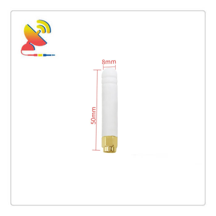 C&T RF Antennas Inc. - 8x50mm White Color 315MHz Portable Rubber Duck Antenna SMA Manufacturer