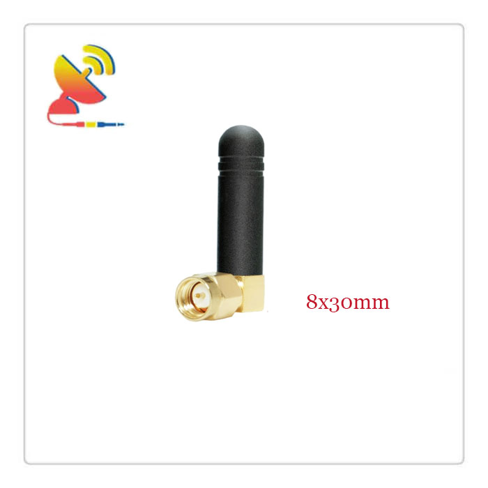 C&T RF Antennas Inc. - 8x30mm Small Wifi Antenna SMA Connector Right-Angle