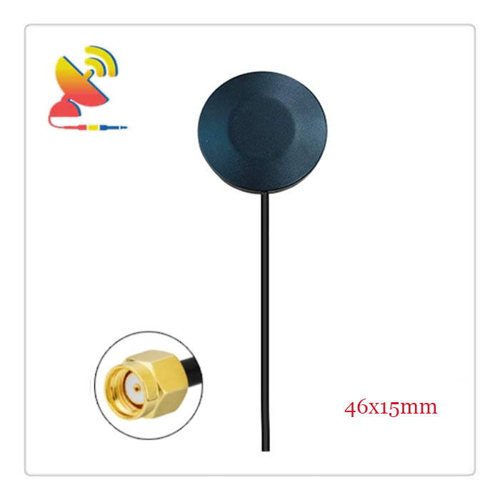 C&T RF Antennas Inc.- 46x15mm External LTE 4G Puck Antenna With an RP-SMA Connector