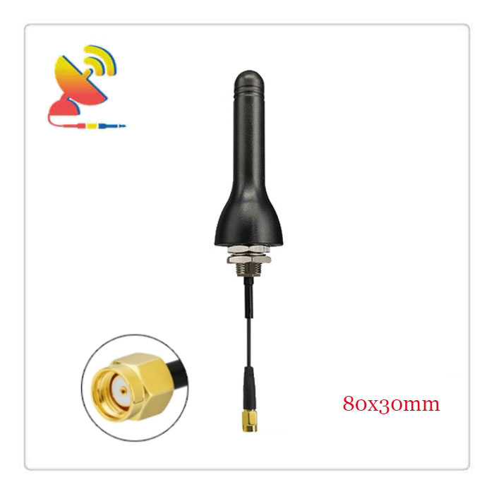 C&T RF Antennas Inc.- 80x30mm RP-SMA Screw-Mount Antennas for LPWAN, NB-IoT and LTE-M Applications