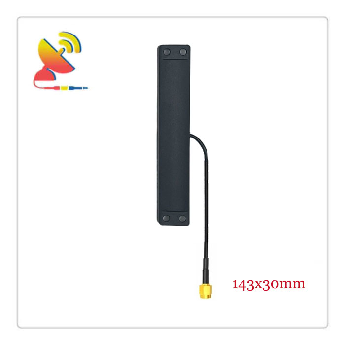 C&T RF Antennas Inc.- 143x30mm Low-profile Adhesive Antenna for 860-960MHz GSM LoRa UHF RFID Applications