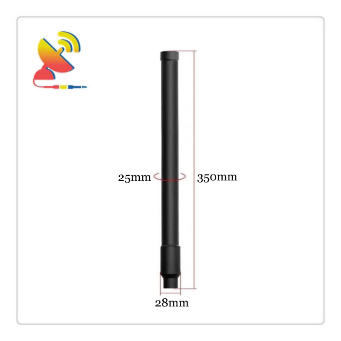 C&T RF Antennas Inc.- High-power 150W Backpack Jammer Antenna 25x350mm Size