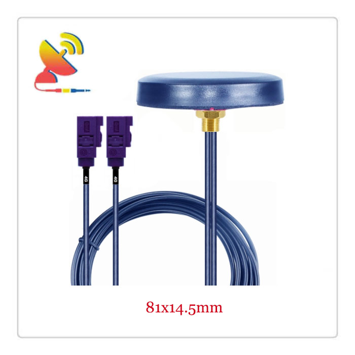 C&T RF Antennas Inc.-81x14.5mm 2x2 GSM 4G LTE MIMO Antenna With Farka Connectors