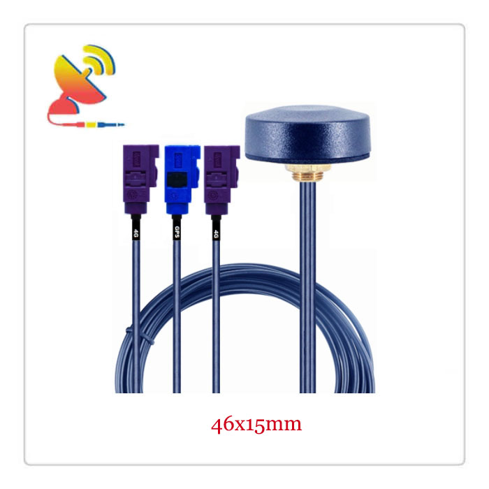 C&T RF Antennas Inc.- 46x15mm Low-Profile 3x3 4G/4G/GPS Through-Hole Screw Mount Antennas Manufacturer