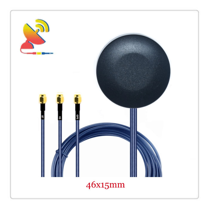 C&T RF Antennas Inc.- 46x15mm Low-profile 3x3 MIMO 4G BT GPS Puck Antennas Manufacturer