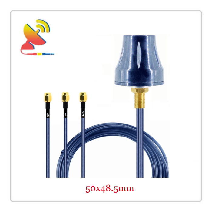 C&T RF Antennas Inc.- 50x48.5mm Low-Profile 4G/4G/GPS 3-in-1 Screw Mount Antennas Manufacturer