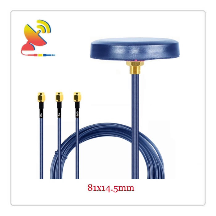 C&T RF Antennas Inc.- 81x14.5mm Low-Profile 2x2 MIMO 4G GPS 3-in-1 Combination Antennas Manufacturer