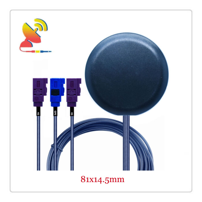 C&T RF Antennas Inc.- 81x14.5mm Low-Profile Cellular LTE 4G+5G+GPS 3-in-1 Puck Antennas Manufacturer