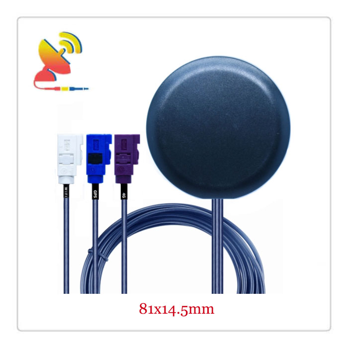 C&T RF Antennas Inc.- 81x14.5mm Low-profile 3x3 MIMO 4G WiFi GPS Puck Antennas Manufacturer