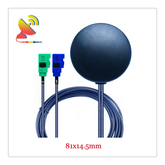 C&T RF Antennas Inc.- 81x14.5mm Low-profile Outdoor Puck Antenna for BT and GPS Applications