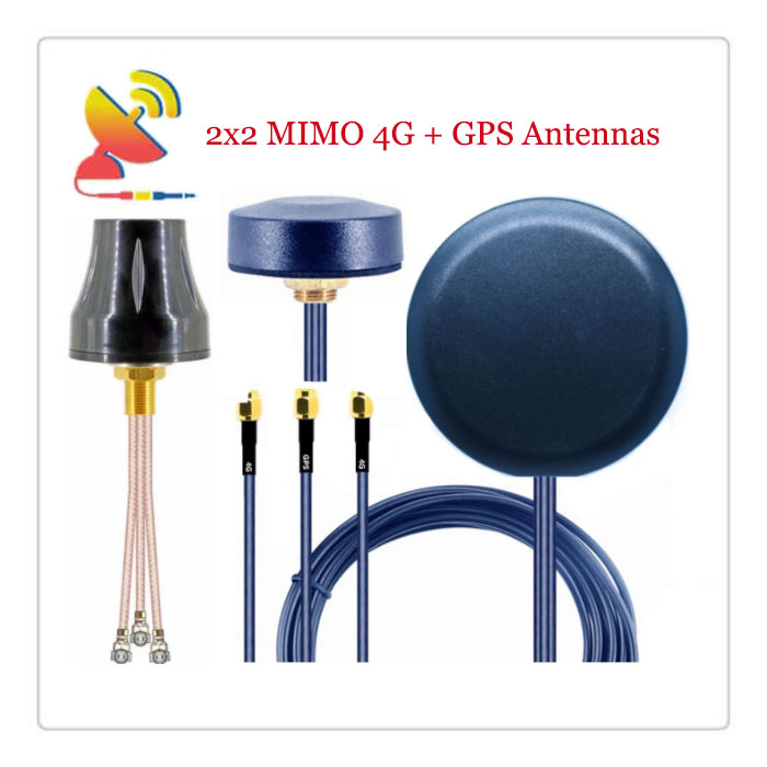 C&T RF Antennas Inc.- Types of Low-profile 2x2 MIMO LTE 4G + GPS Antennas
