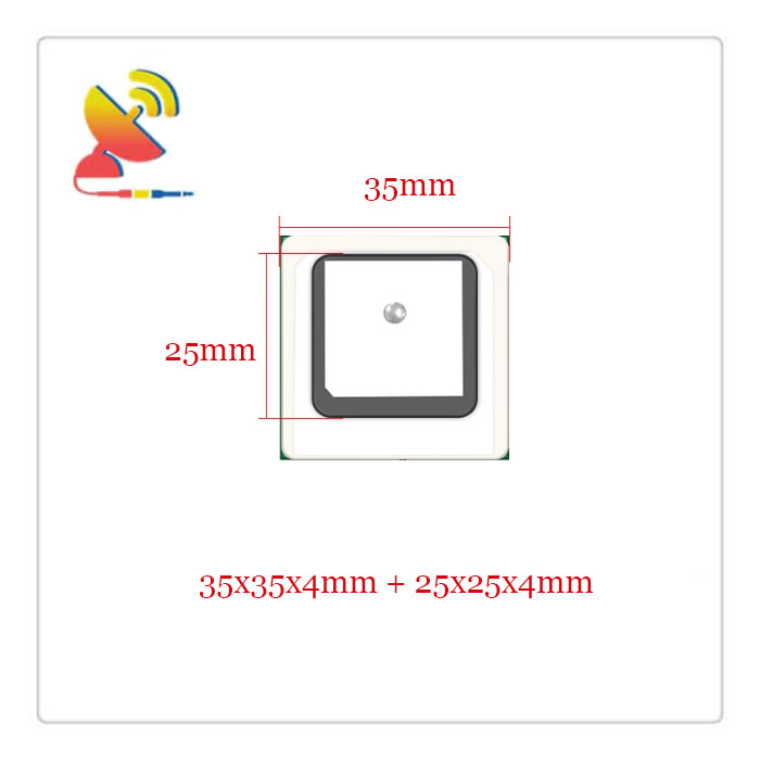 C&T RF Antennas Inc. - 35x35x4mm + 25x25x4mm High-Precision Passive L1 L5 GNSS 2-Stage Patch Antennas Manufacturer