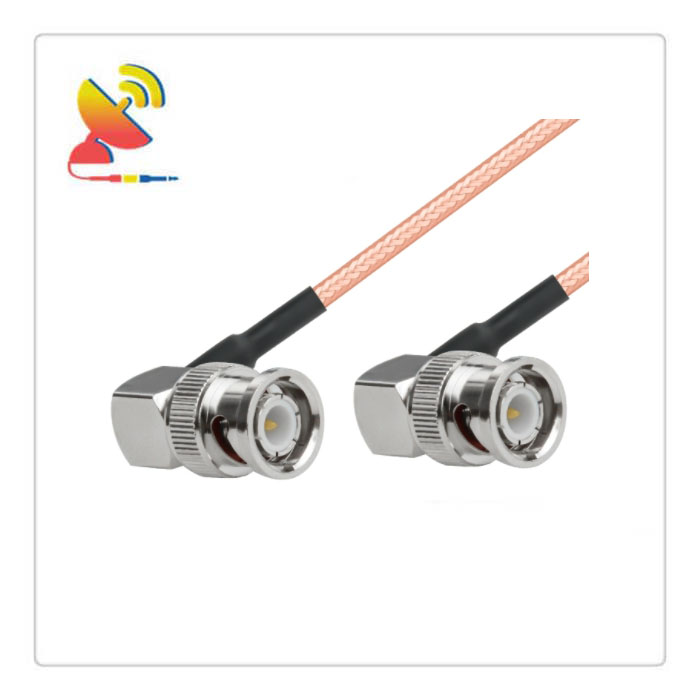 C&T RF Antennas Inc - BNC Male Right-Angle To BNC Male Right-Angle Connector RG 316 Low-Loss RF Cable Assembly