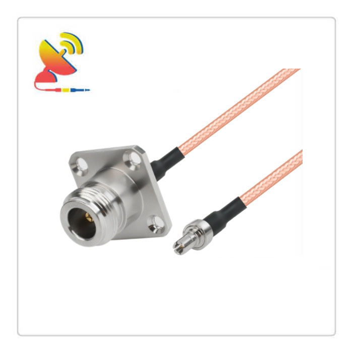 C&T RF Antennas Inc - N-type Female Panel Mount To CRC9 Male Connector RG-316 Coax Cable Assembly