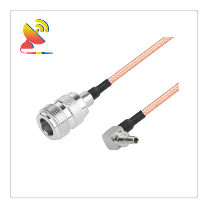 C&T RF Antennas Inc - N-type Female To CRC9 Male Right-Angle Connector RG316 Cable Assembly