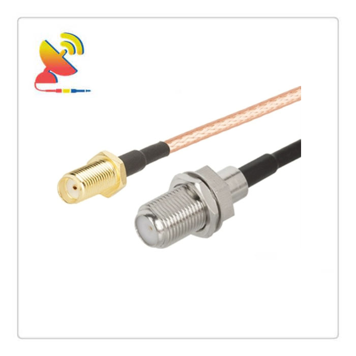 C&T RF Antennas Inc - SMA Female To F Female Connector RG316 RF Coaxial Cable Jumper