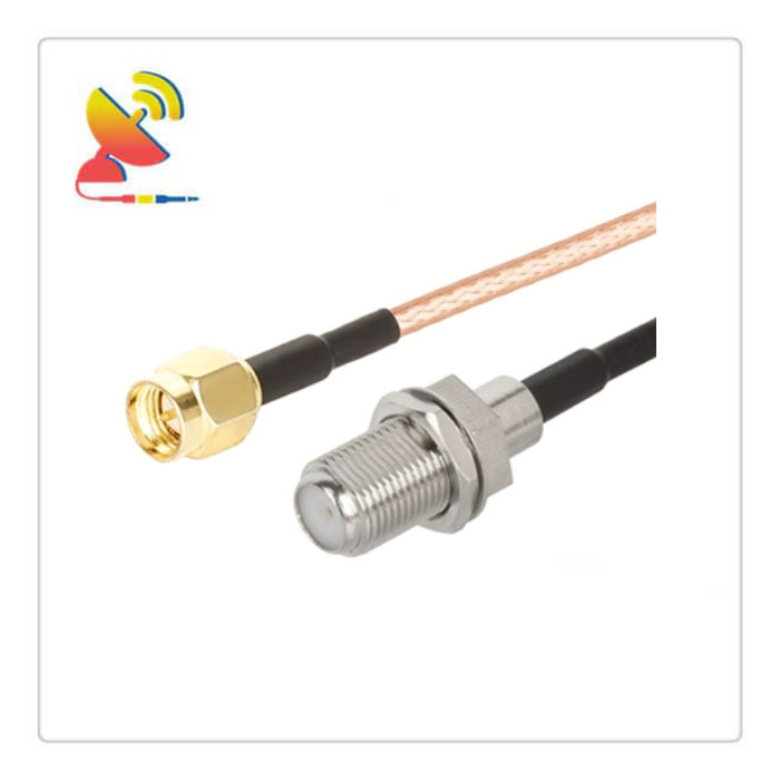 C&T RF Antennas Inc - SMA Male To F-type Female Connector RG316 Coaxial Pigtail