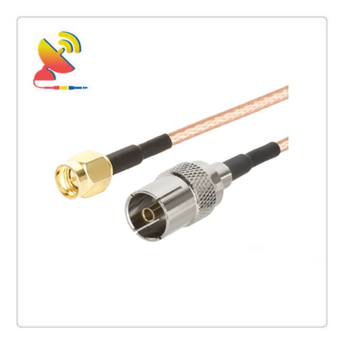 C&T RF Antennas Inc - SMA Male To TV Female Connector RG316 Coaxial Cable Extension