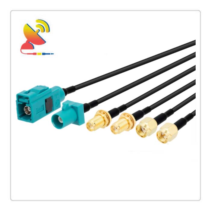 C&T RF Antennas Inc - SMA To Fakra Connector RG174 Coaxial Cable Assemblies