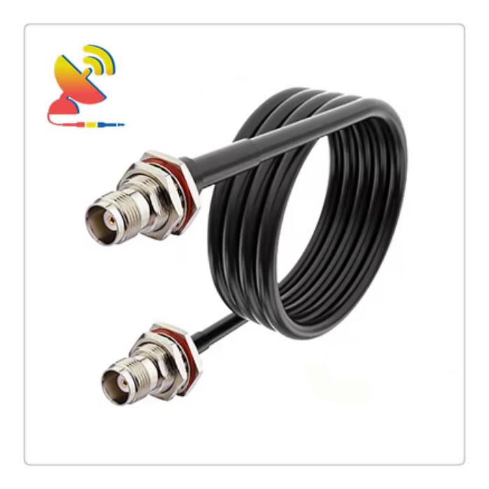 C&T RF Antennas Inc - TNC Female To Female Connector RG58 Coaxial Cable Pigtail
