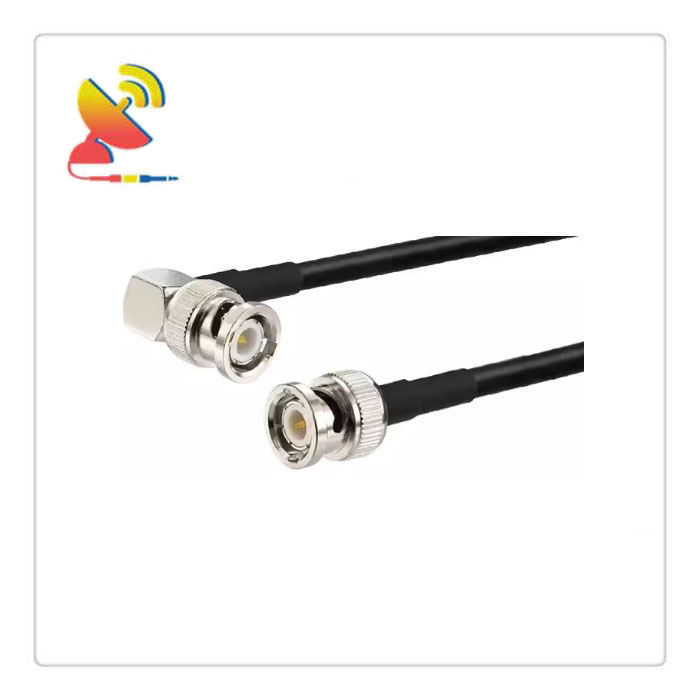 C&T RF Antennas Inc. - BNC Male Right-Angle to Male Connector RG223 Coaxial Cable Pigtail