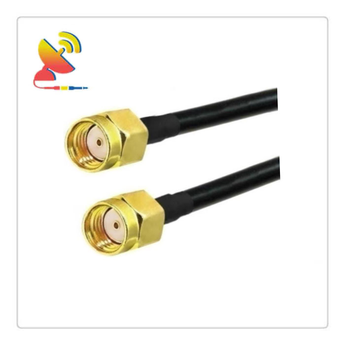 C&T RF Antennas Inc. - RP-SMA Male to RP-SMA Male Connector RG223 Coaxial Cable Pigtail