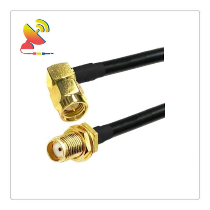 C&T RF Antennas Inc. - SMA Male Right-Angle to Female Connector RG223 Coaxial Cable Extender