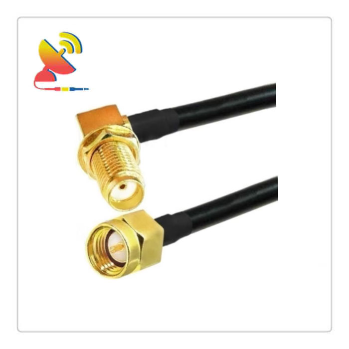 C&T RF Antennas Inc. - SMA Male to SMA Female Right-Angle Connector RG223 Coaxial Cable Extension