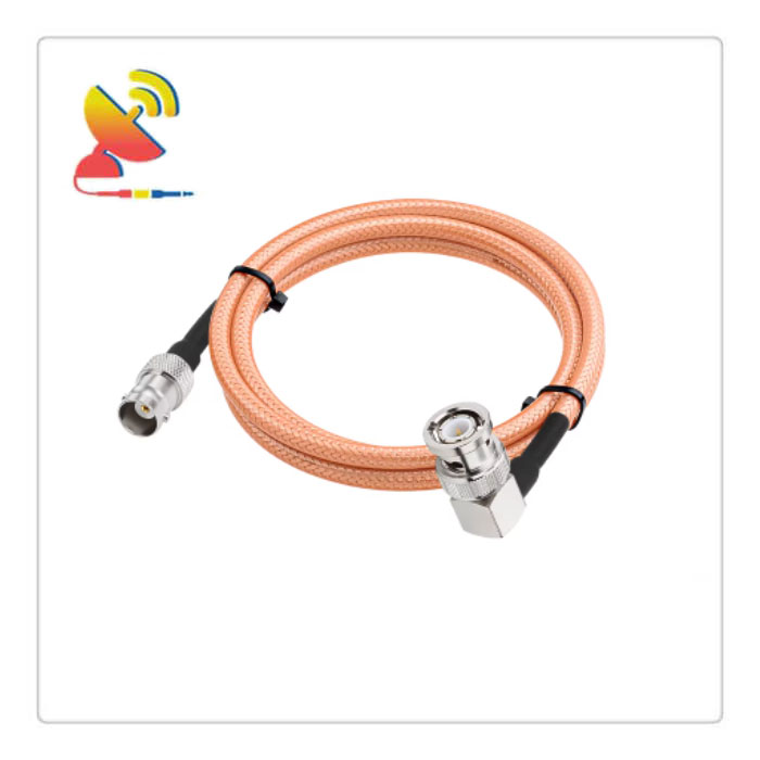 C&T RF Antennas Inc. - BNC Female To BNC Male Right-Angle RG400 Coax Cable Assembly Wireless Aerial Extension