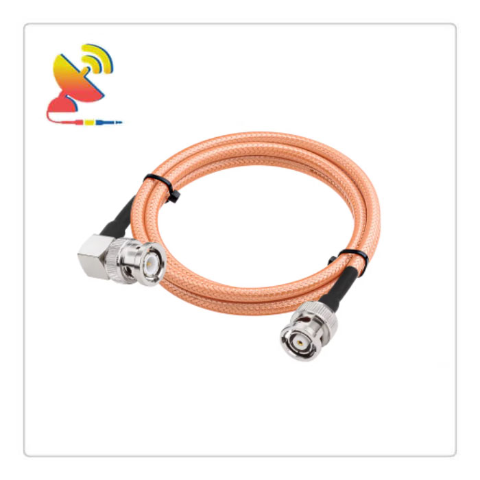 C&T RF Antennas Inc. - BNC Male Right-Angle To RP-BNC Male RG400 Coax Cable Assembly Wireless Aerial Extension