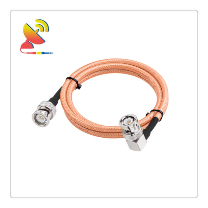 C&T RF Antennas Inc. - BNC Male To BNC Male Right-Angle RG400 Coax Cable Assembly Aerial Cord Extension