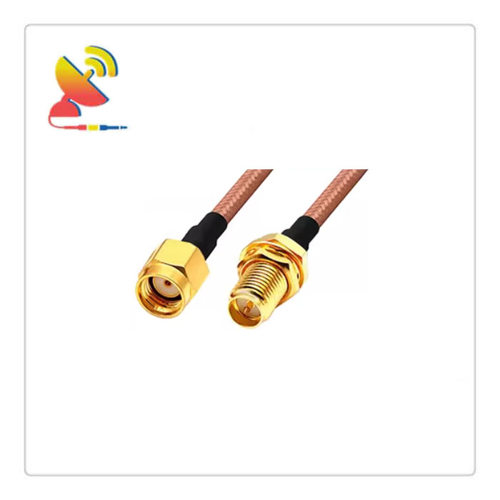 C&T RF Antennas Inc. - RP-SMA Male to RP-SMA Female RG400 Coaxial Cable Assembly RP-SMA Pigtail