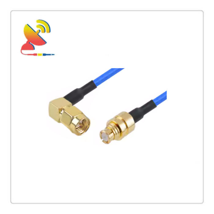 C&T RF Antennas Inc. - SMA Male Right-Angle To SMP Female Connector RG405 Coax Cable Assembly
