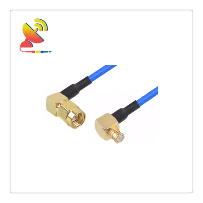 C&T RF Antennas Inc. - SMA Male Right-Angle To SMP Female Right-Angle Connector RG405 Cable Assembly