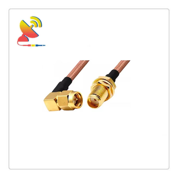 C&T RF Antennas Inc. - SMA Male Right-Angle to SMA Female RG400 Coaxial Cable Assembly SMA Antenna Extension