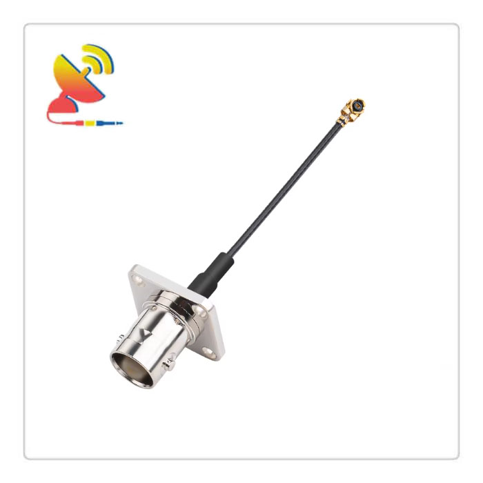 C&T RF Antennas Inc. - BNC Female 4 Hole Flange To IPEX RG1.13 Coaxial Cable Assembly Radio Aerial Extension