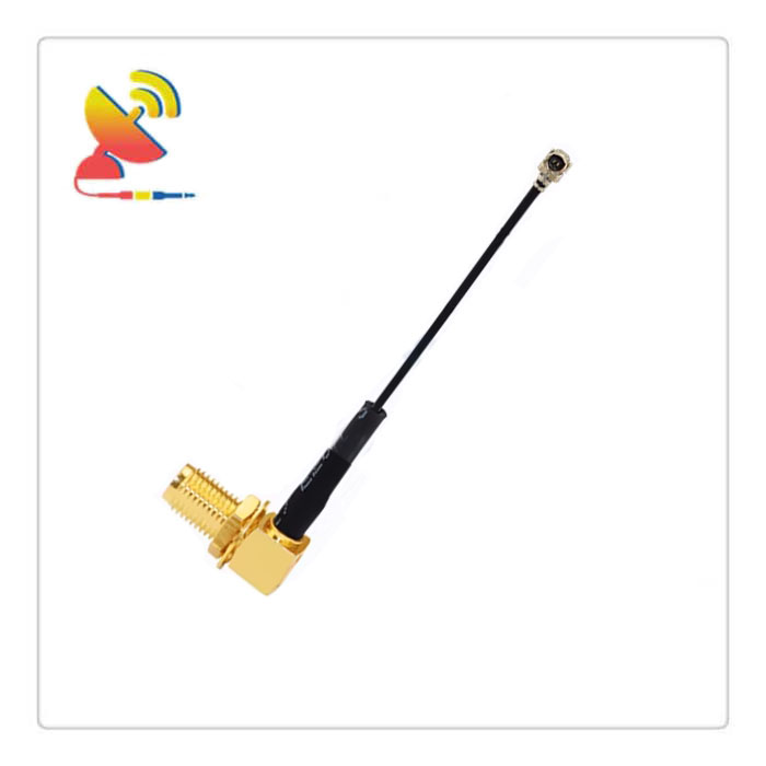 C&T RF Antennas Inc. - SMA Female Right-Angle To IPEX RG1.13 Coaxial Cable Assembly Extend Antenna Wire