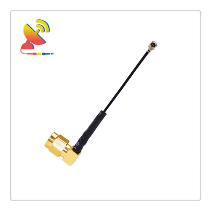 C&T RF Antennas Inc. - SMA Male Right-Angle To IPEX RG1.13 Coaxial Cable Assembly Antenna Wire Extension
