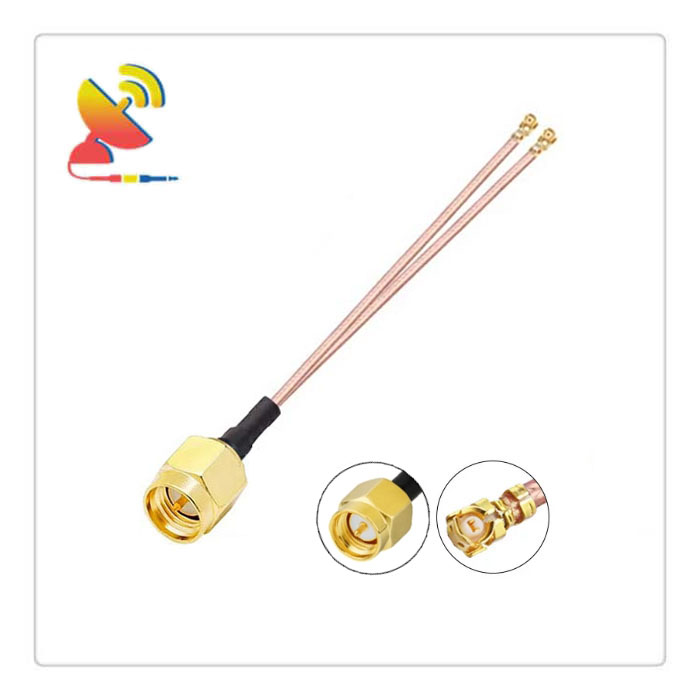C&T RF Antennas Inc - SMA Male to 2x U.FL Antenna Splitter RG178 Cable Adapter Manufacturer