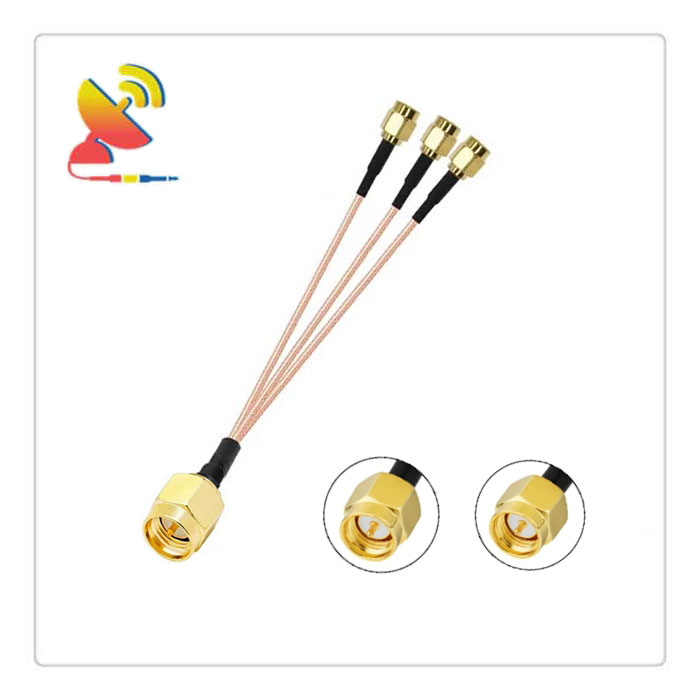 C&T RF Antennas Inc - SMA Male to 3x SMA Male Splitter Coaxial Cable Adapters Manufacturer