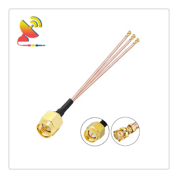 C&T RF Antennas Inc - SMA Male to 3x U.FL Antenna Splitter RG178 Cable Adapter Manufacturer
