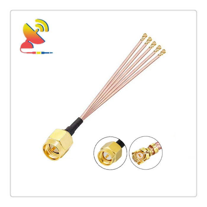 C&T RF Antennas Inc - SMA Male to 5x U.FL Antenna Splitter RG178 Cable Adapter Manufacturer