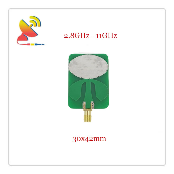 C&T RF Antennas Inc.- 30x42mm 2.8GHz-11GHz Omnidirectional Ultra-Wideband PCB Antennas Manufacturer