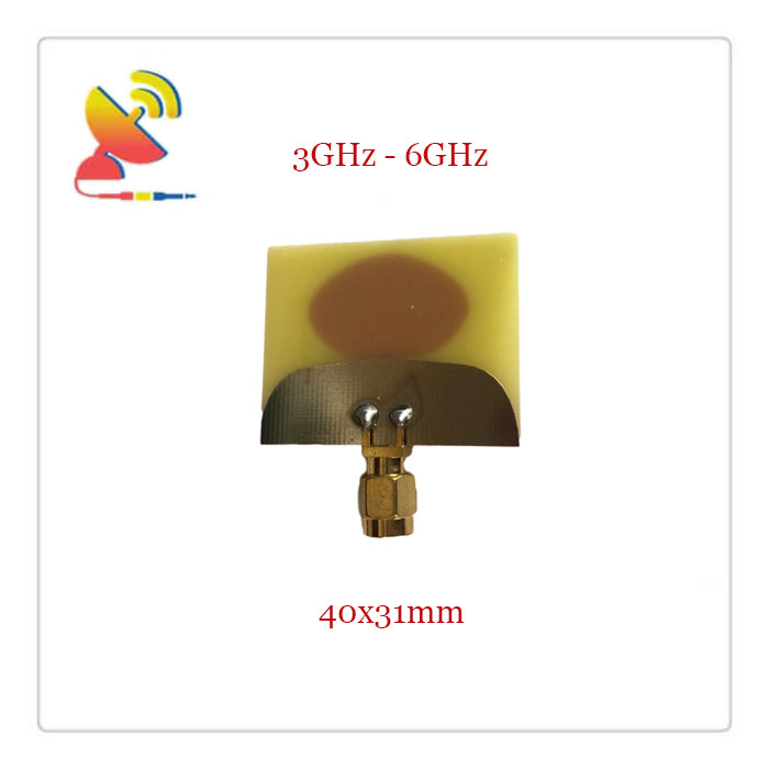 C&T RF Antennas Inc.- 40x31mm 3GHz-8GHz Omnidirectional Ultra-Wideband PCB Antennas Manufacturer