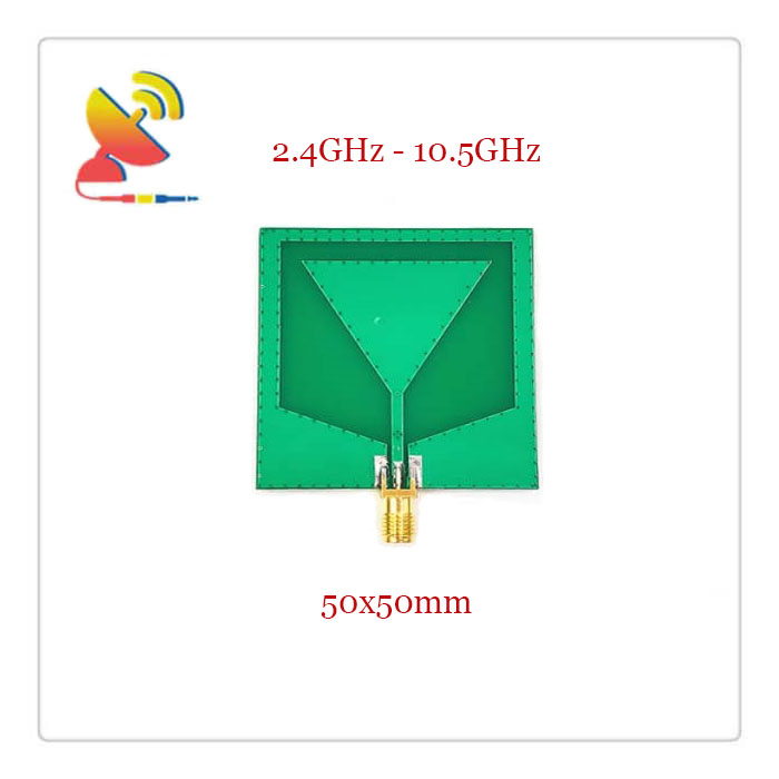 C&T RF Antennas Inc.- 50x50mm 2.4 GHz-10.5 GHz Omni-directional Ultra-Wideband PCB Antennas Manufaturer